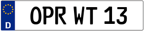 Truck License Plate